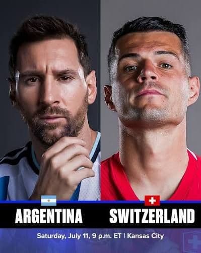 What was the mistaken identity red card shown in Argentina vs Switzerland?